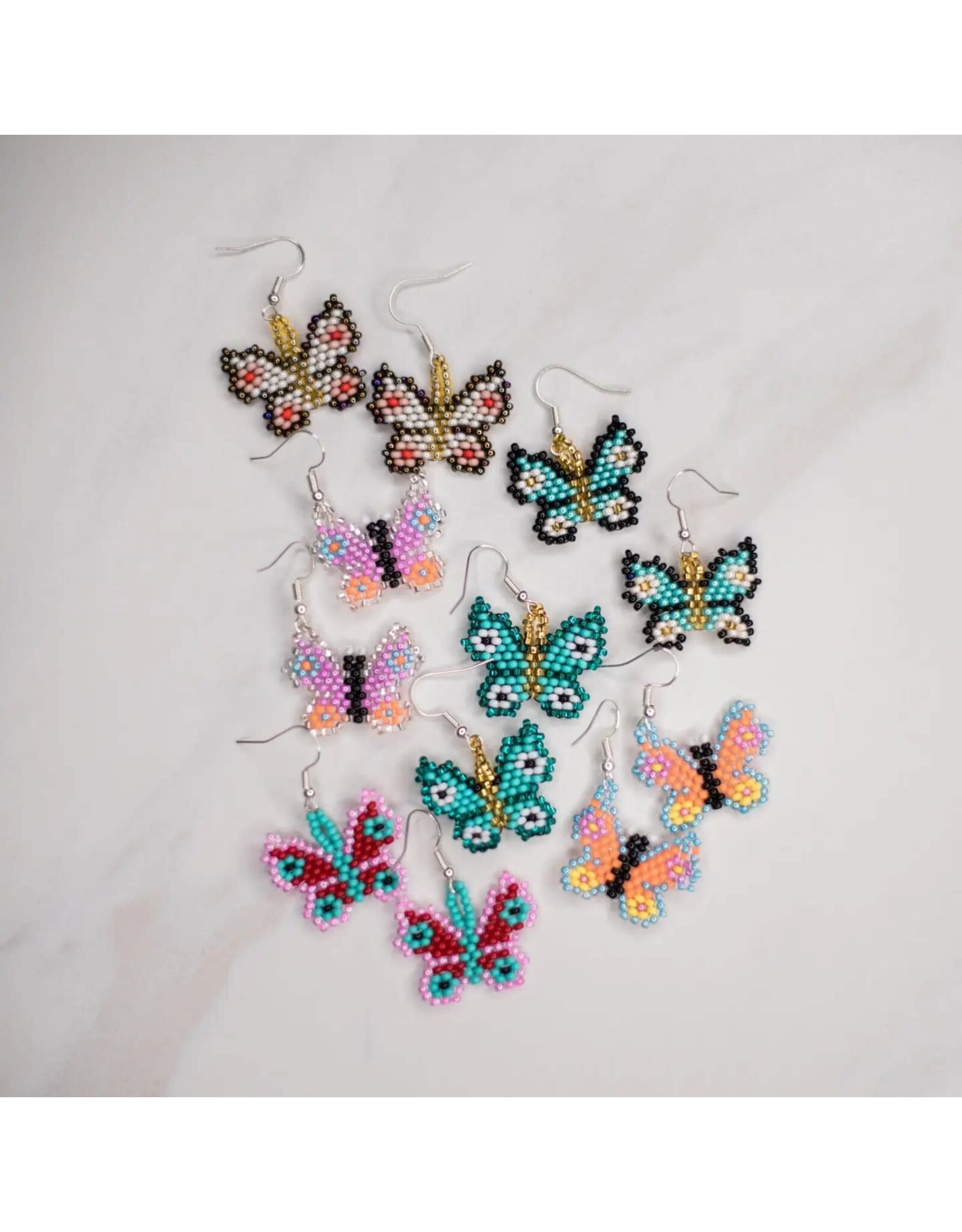 Small Butterfly Earrings, Guatemala