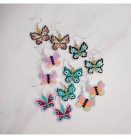 Small Butterfly Earrings, Guatemala