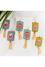 Love Letter Earrings, Guatemala