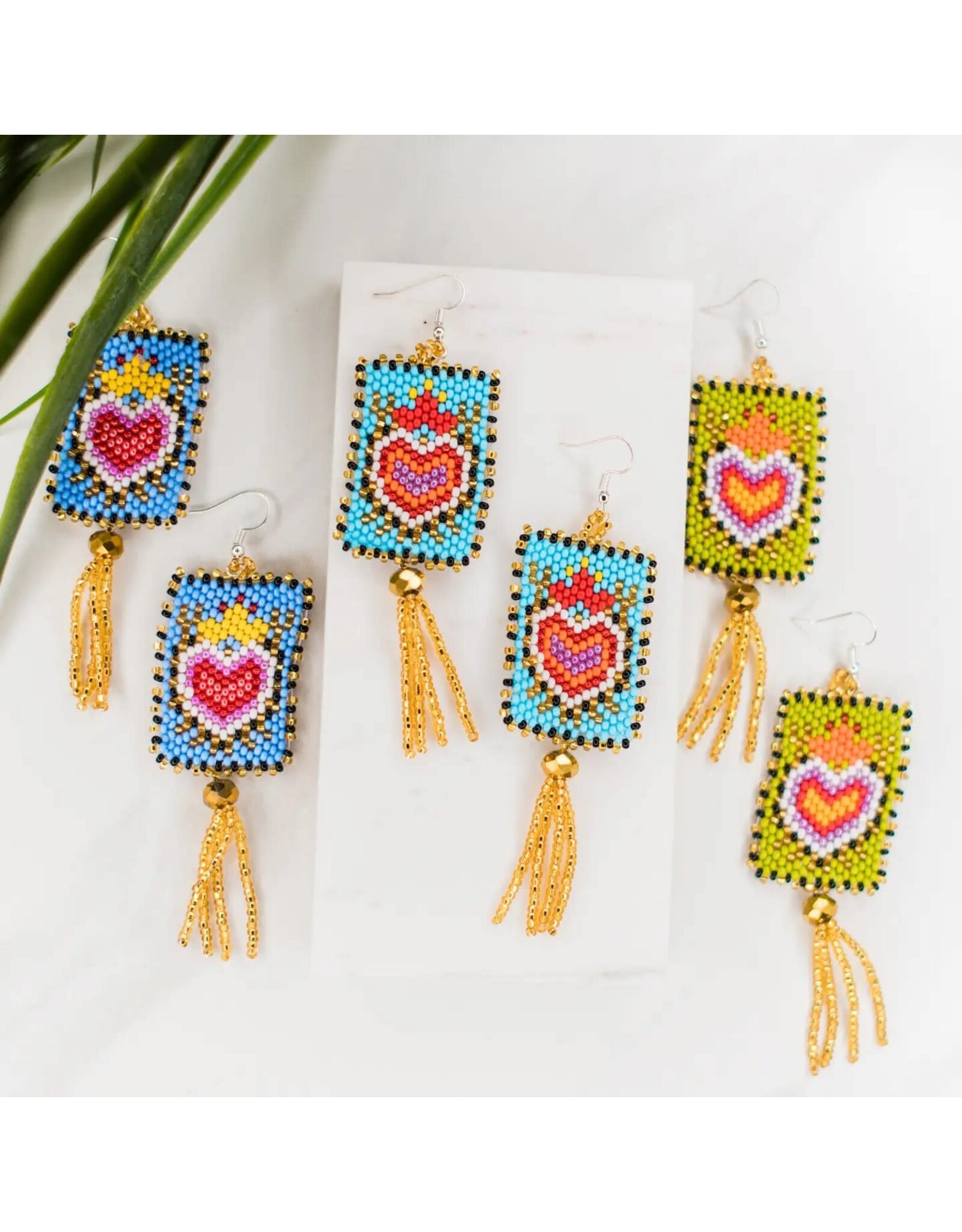 Love Letter Earrings, Guatemala