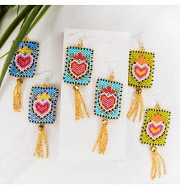 Love Letter Earrings, Guatemala