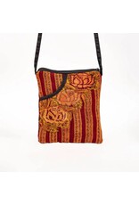 Recycled Huipile Passport Bag, Earth Tones or Bright, Guatemala