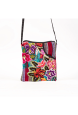 Recycled Huipile Passport Bag, Earth Tones or Bright, Guatemala