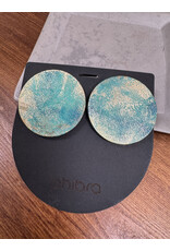 Circle Leather Stud Earrings, Chile