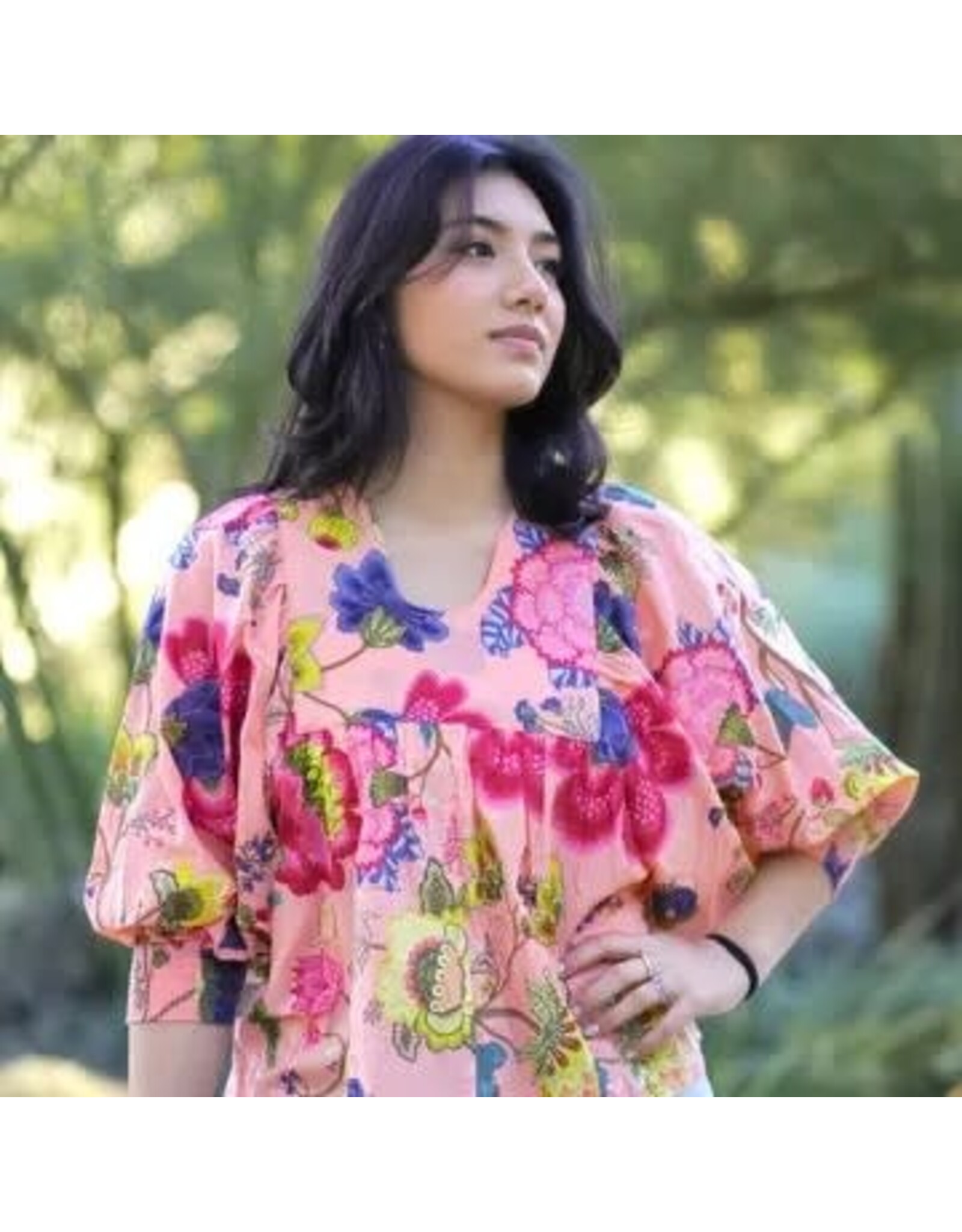 Anjou Top, One Size, Persimmon, India