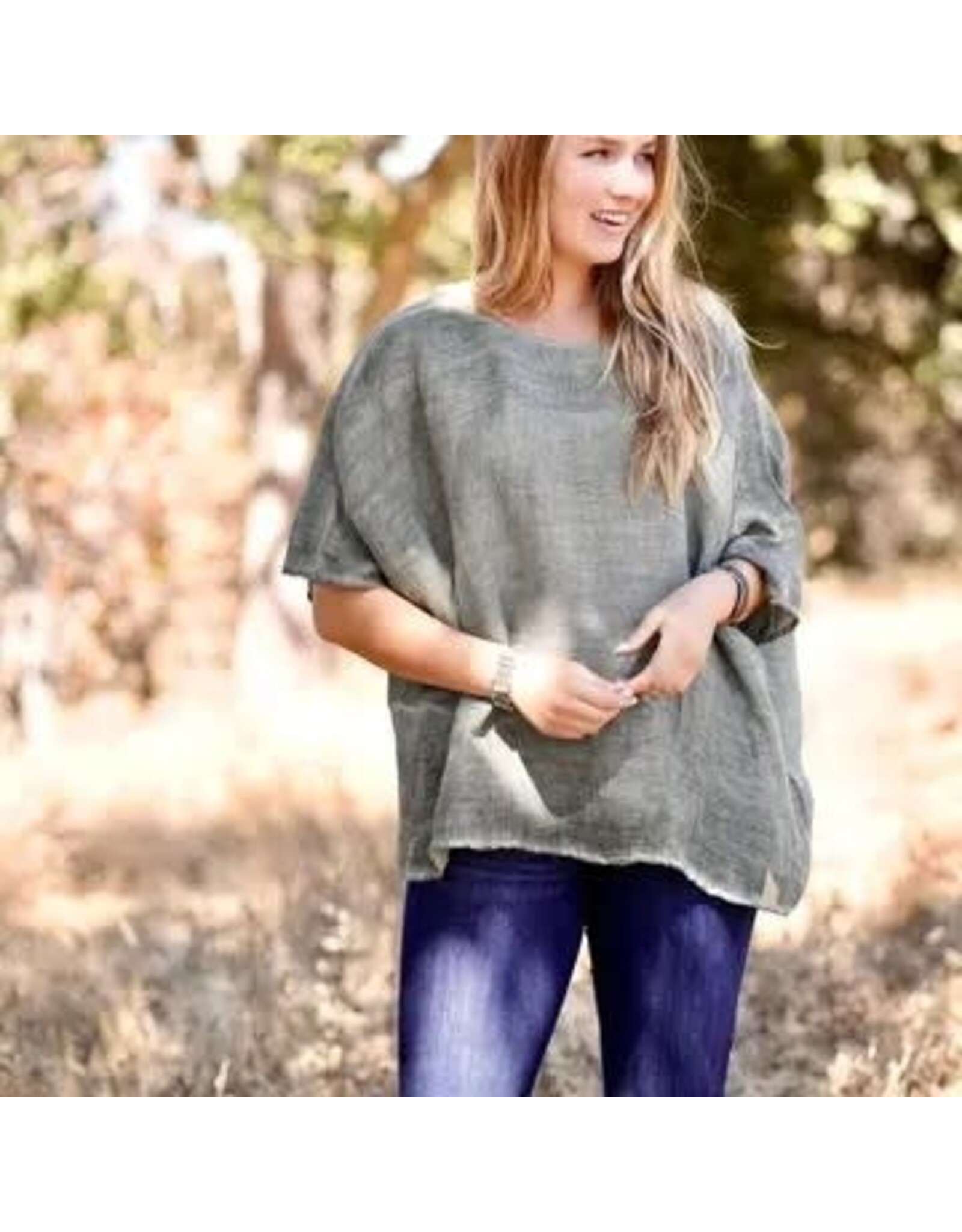 Everly Linen Blouse, India