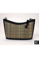 Scoop Shape Seagrass Purse, Assorted Colors,  Cambodia