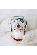 upavim Stoneware Dog Mug, Guatemala