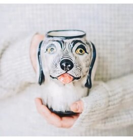 upavim Stoneware Dog Mug, Guatemala