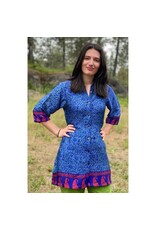 Recycled Silk Shirt Dress, Nepal
