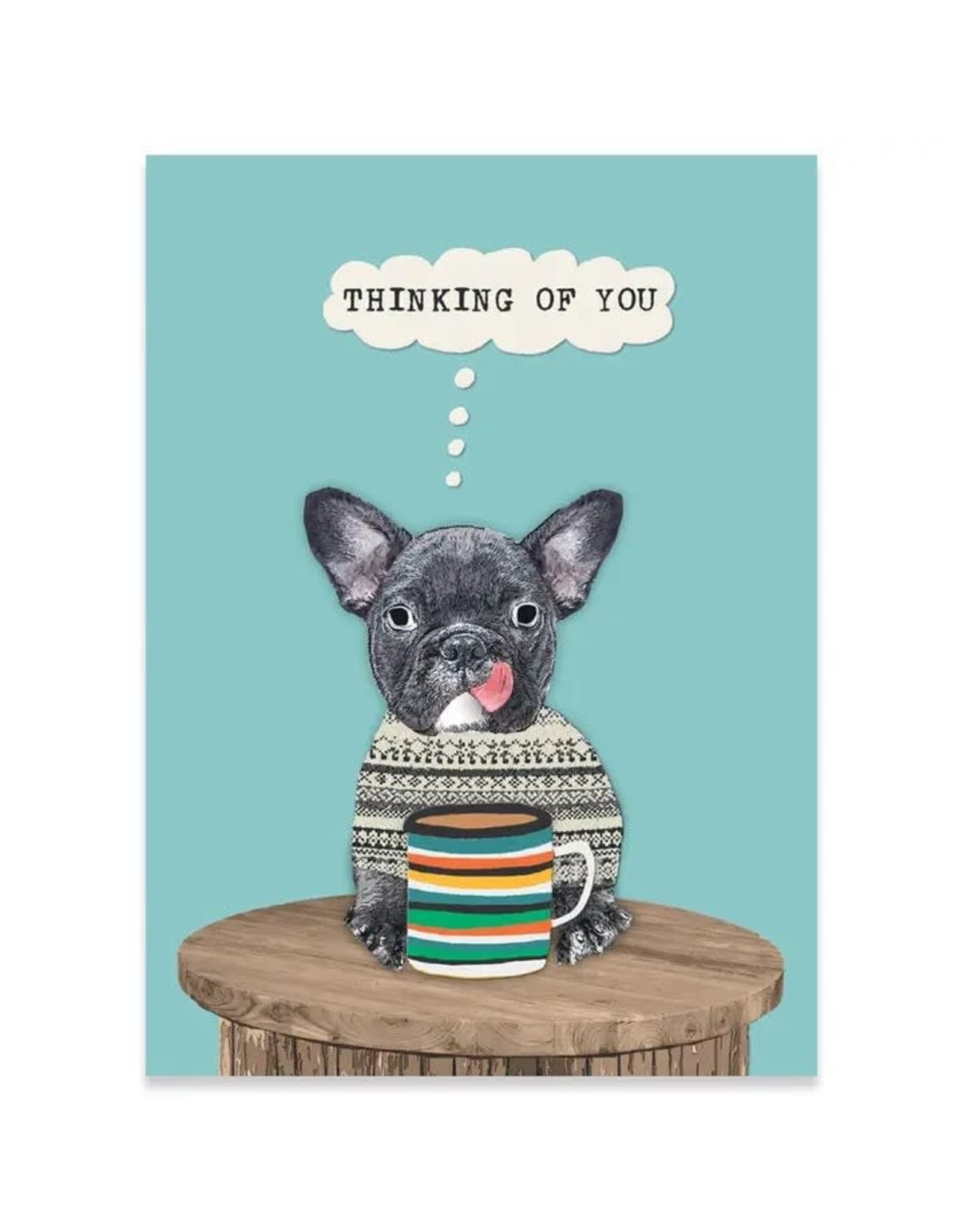BOSTON TERRIER Thinking of You Card