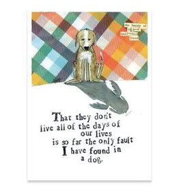 A Good and Perfect Friend|Curly Girl Pet Sympathy Card Both