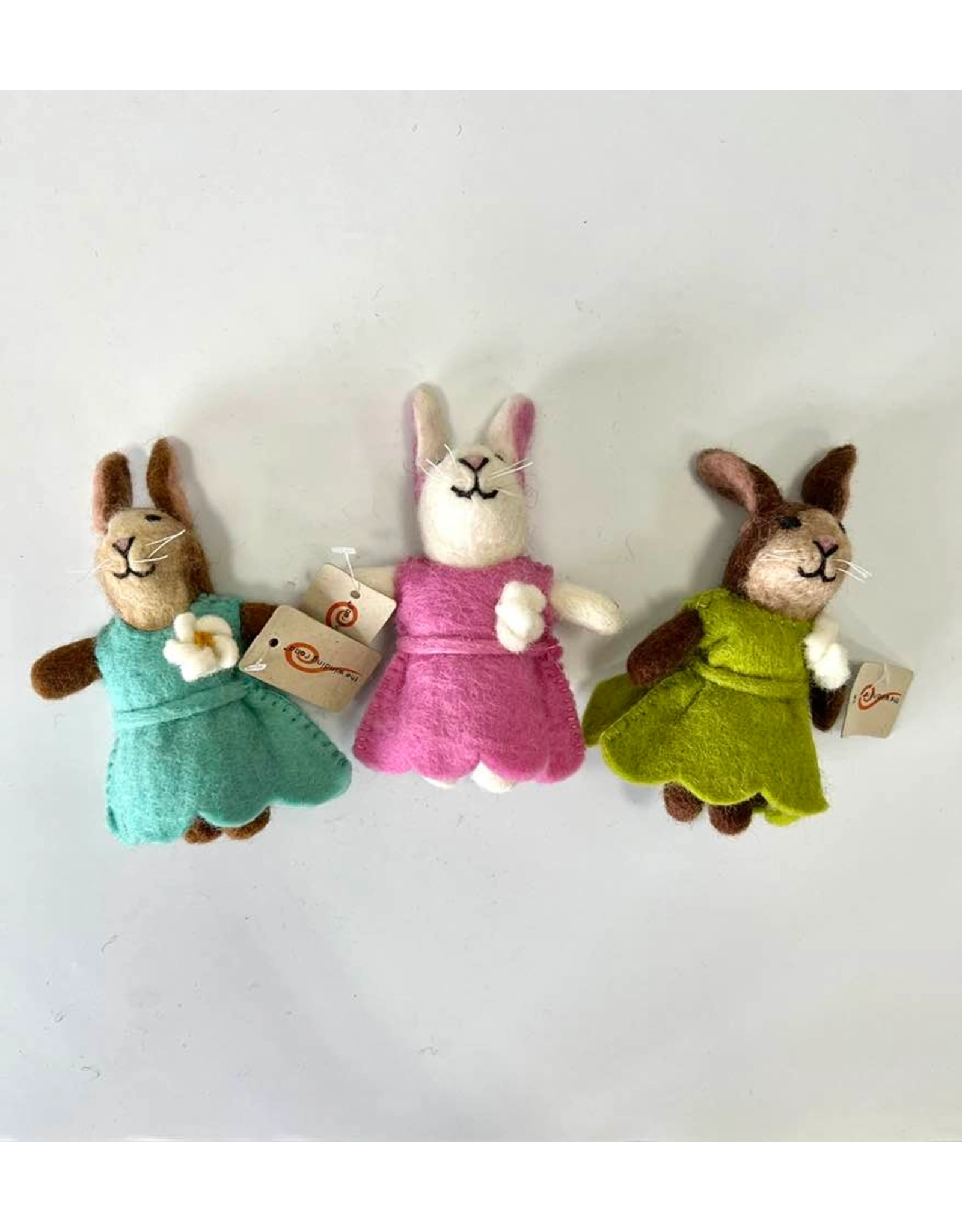 Trade roots Felt Easter Bunny Dolls, Nepal
