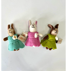 Trade roots Felt Easter Bunny Dolls, Nepal