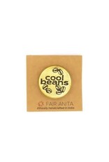 Cool Beans Pin - Recycled Brass, India