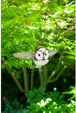 Owl in Flight Recycled Metal Hanging Sculpture, Zimbabwe