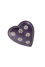 Daisy Print Heart Dish, Kenya