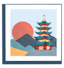 Quilled Pagoda Greeting Card