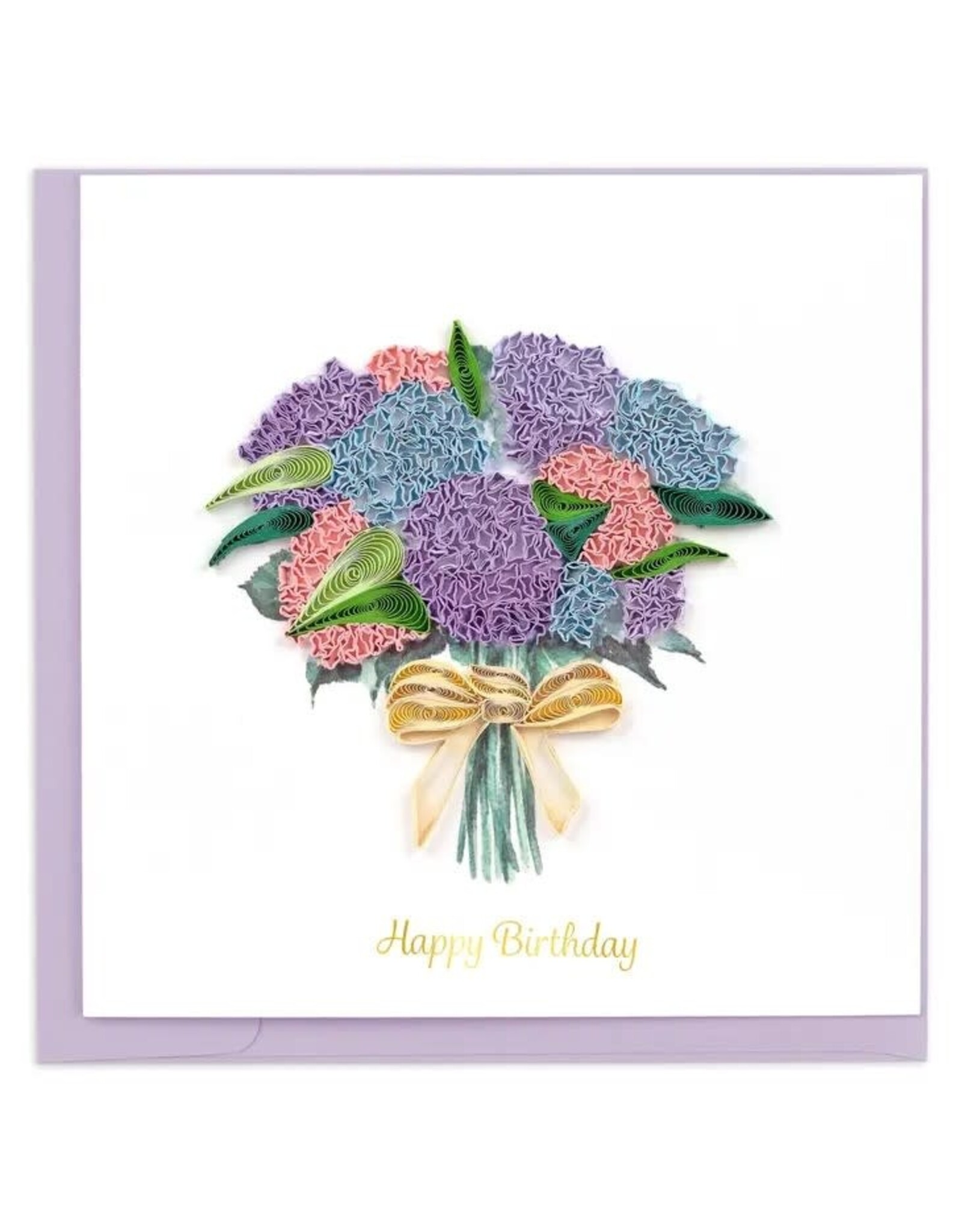 Trade roots Birthday Hydrangeas Quilling Card