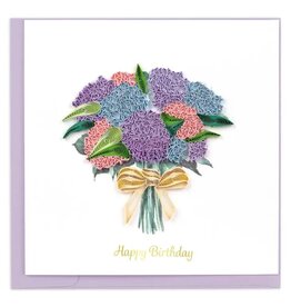 Trade roots Birthday Hydrangeas Quilling Card