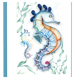 Colorful Seahorse Gift Enclosure Mini Card, Vietnam