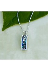Mosaic Abalone Necklace - Sterling Silver, Indonesia