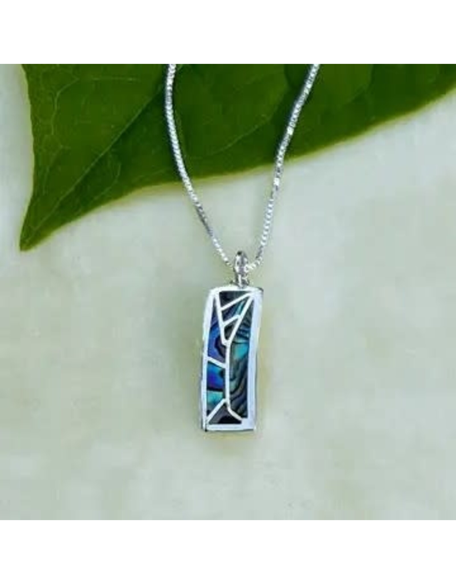 Mosaic Abalone Necklace - Sterling Silver, Indonesia