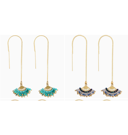 Kai Beaded Thread Earrings, Thailand