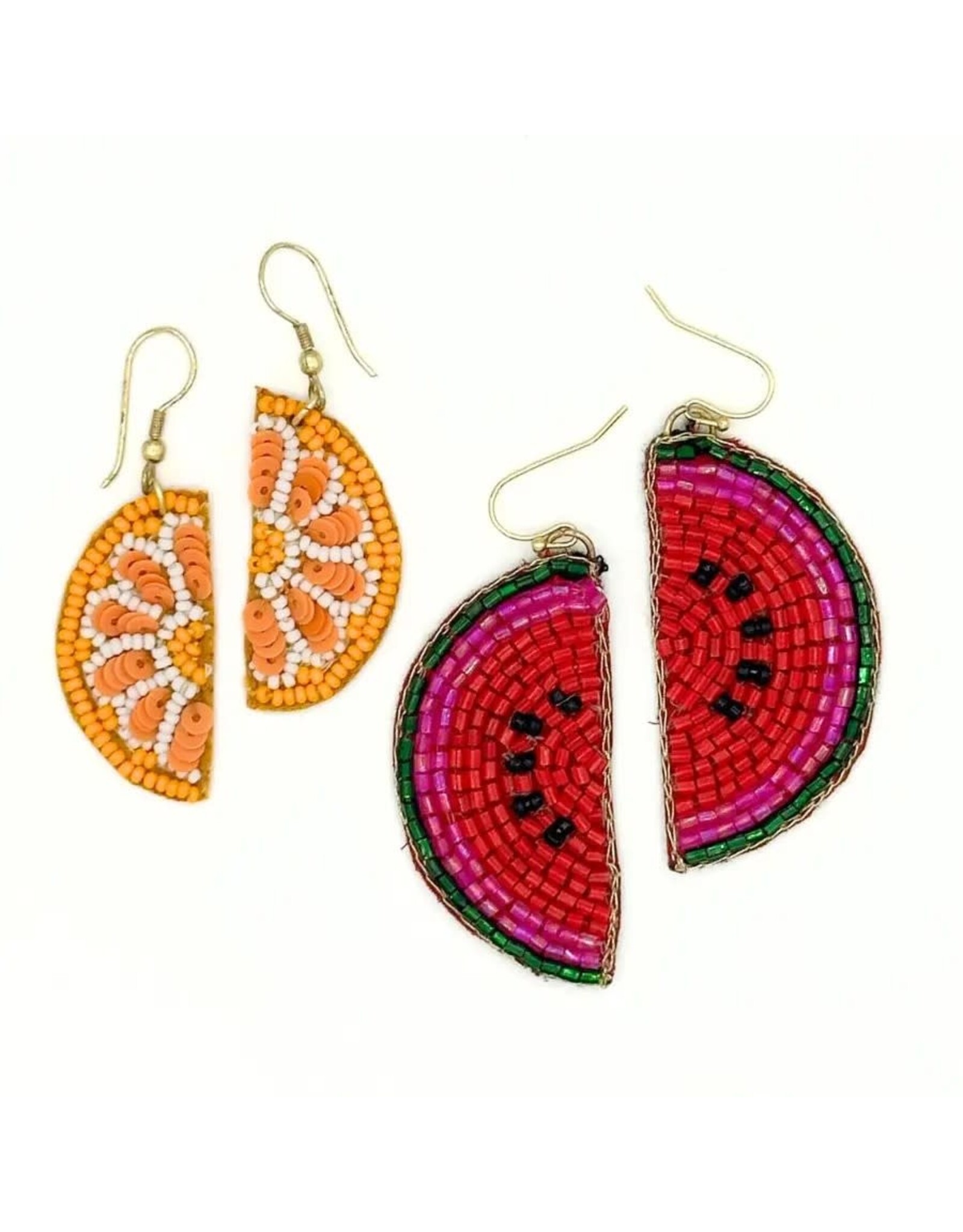 Beaded Fruit Earrings, Thailand