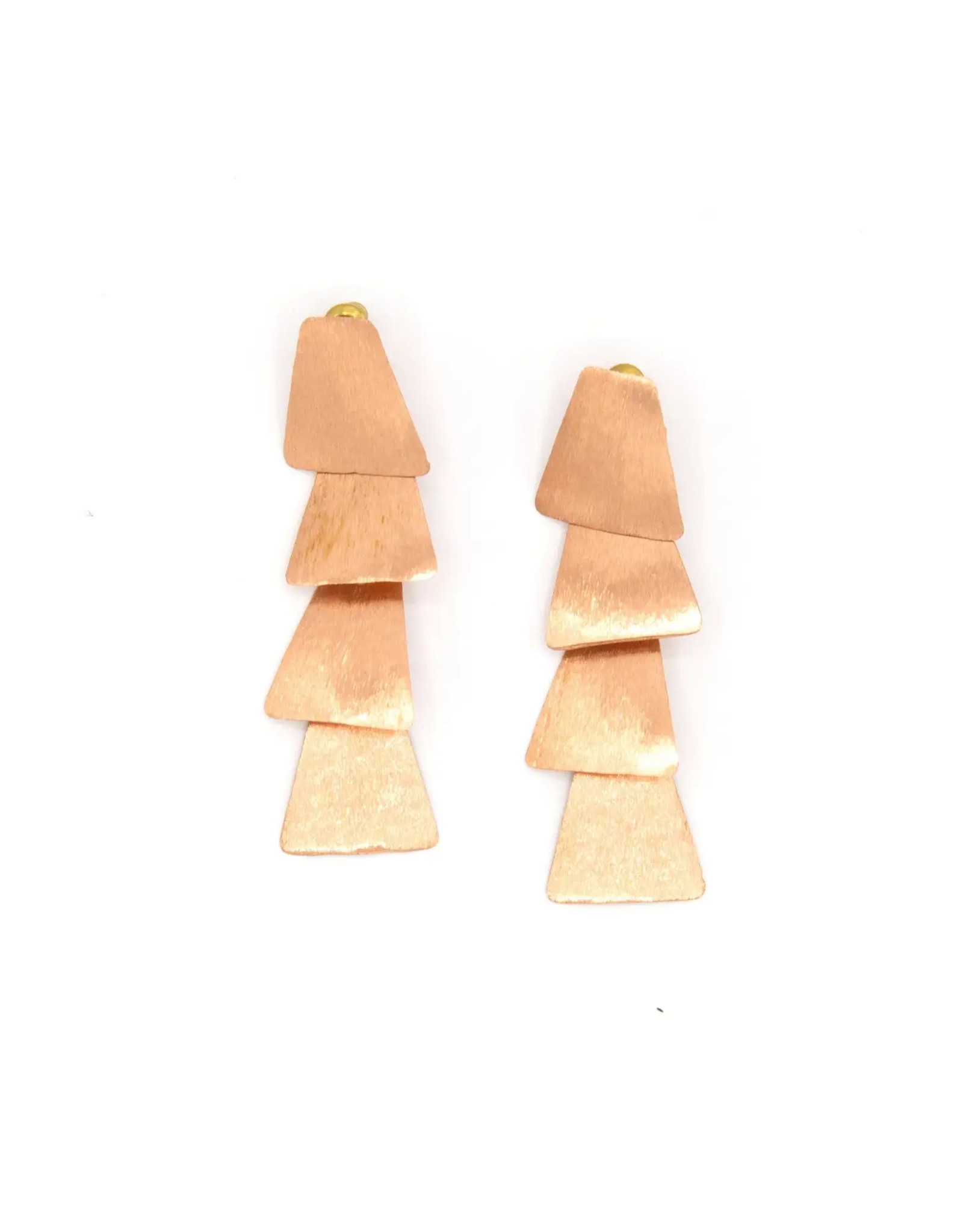 Tiered Tassel Movement Earrings Rose Gold, India