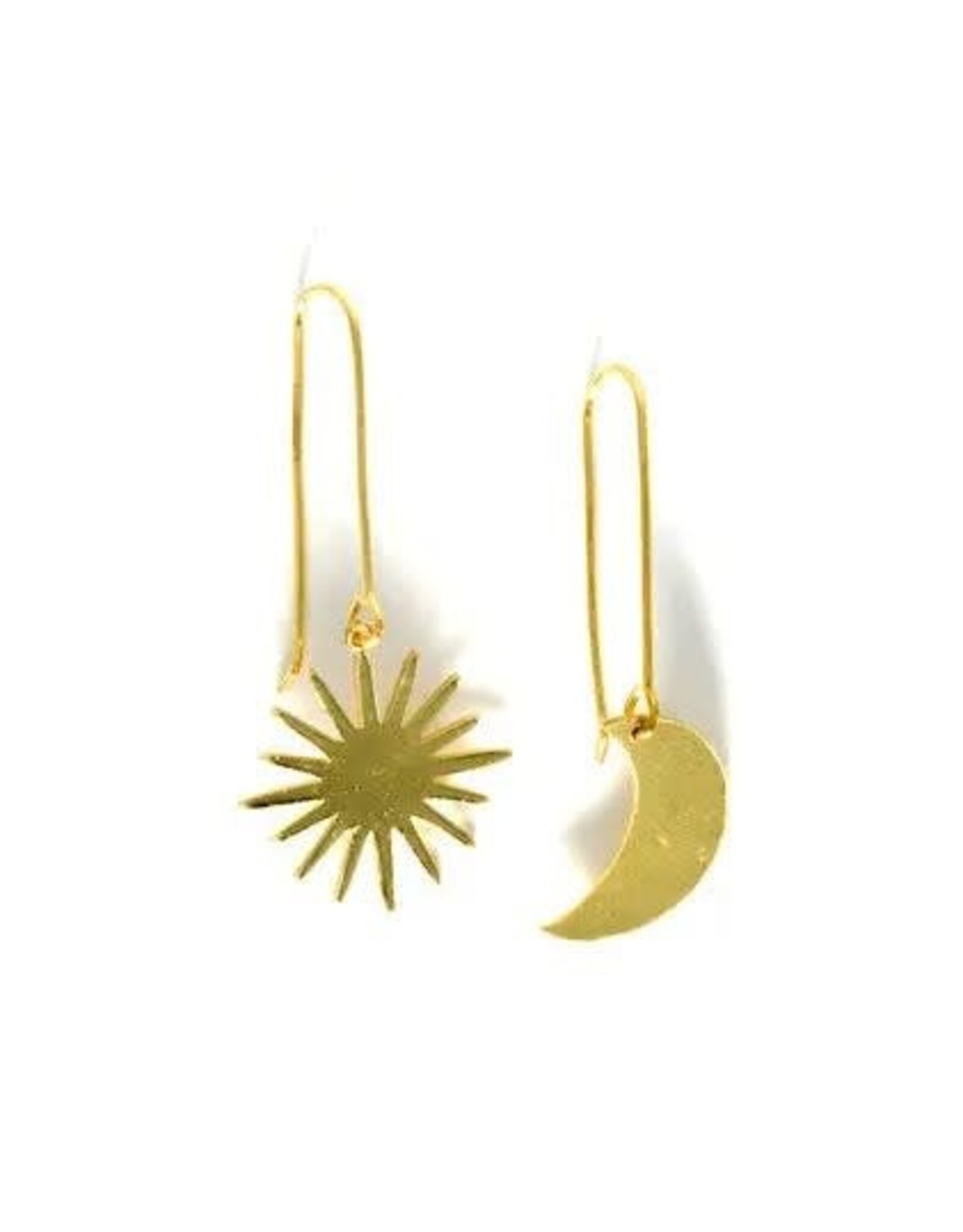 Cosmic Drop Earrings Gold Color, India
