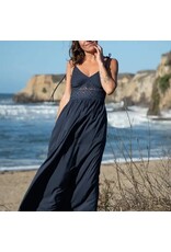 Maxi Lace Dress, Navy Blue
