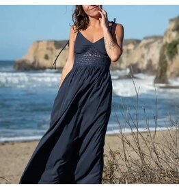 Maxi Lace Dress, Navy Blue
