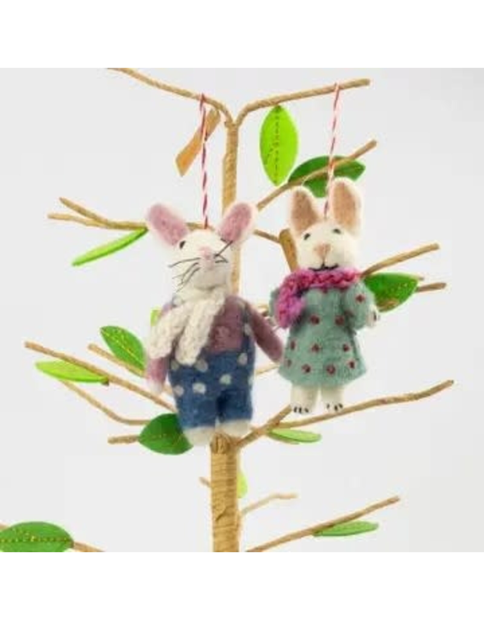 Ornament - Felt Easter Polka Dot Bunny - Easter Decor