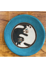 Trade roots Yin Yang Cat Ceramic Ring Dish, Nicaragua