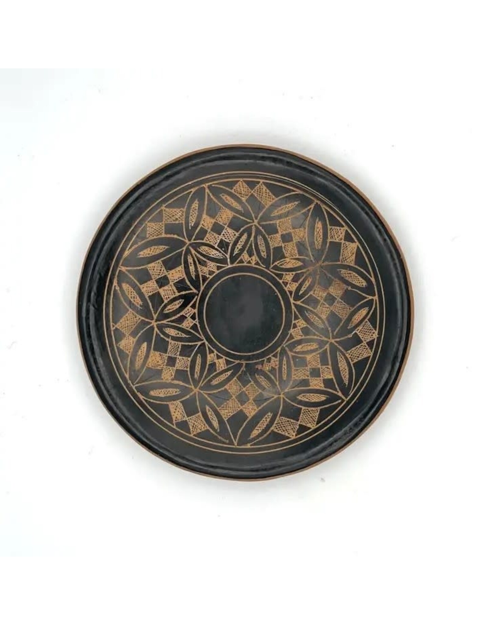 Geometric Kaleidoscope Ceramic Ring Dish