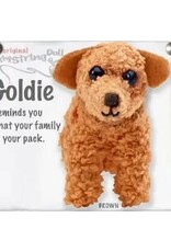 Goldie the Golden Retriever String Doll Keychain