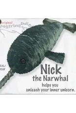 Nick the Narwhal String Doll Keychain