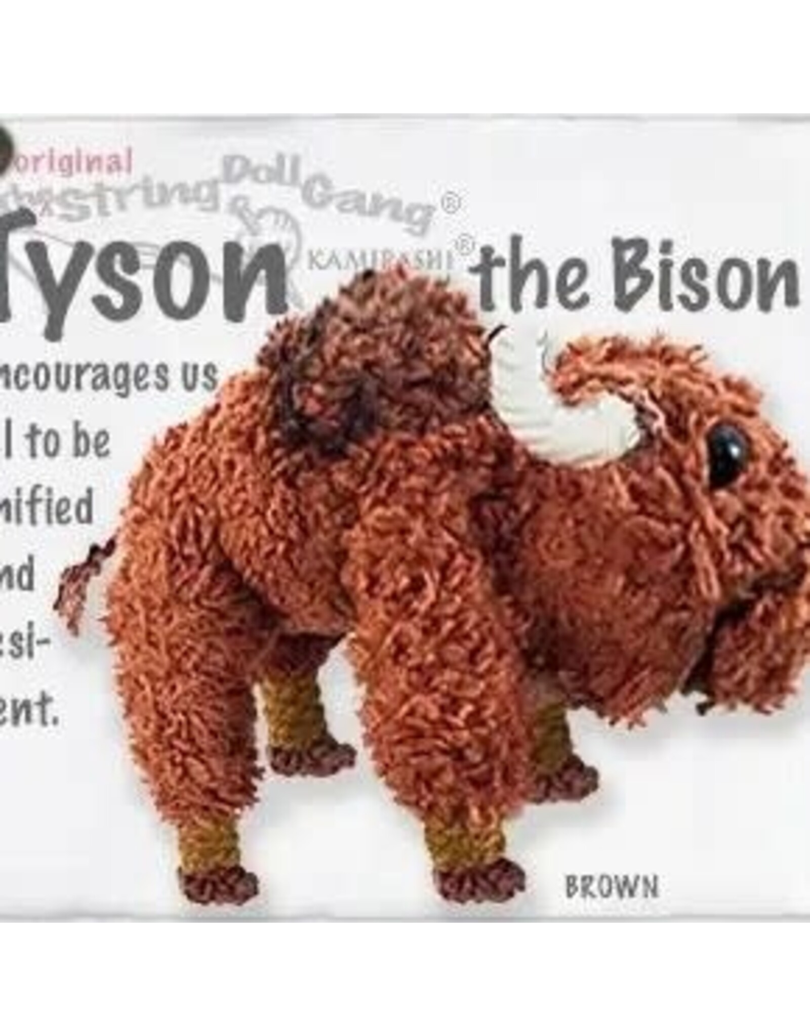 Tyson the Bison String Doll Keychain