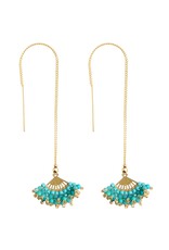 Kai Beaded Thread Earrings, Thailand