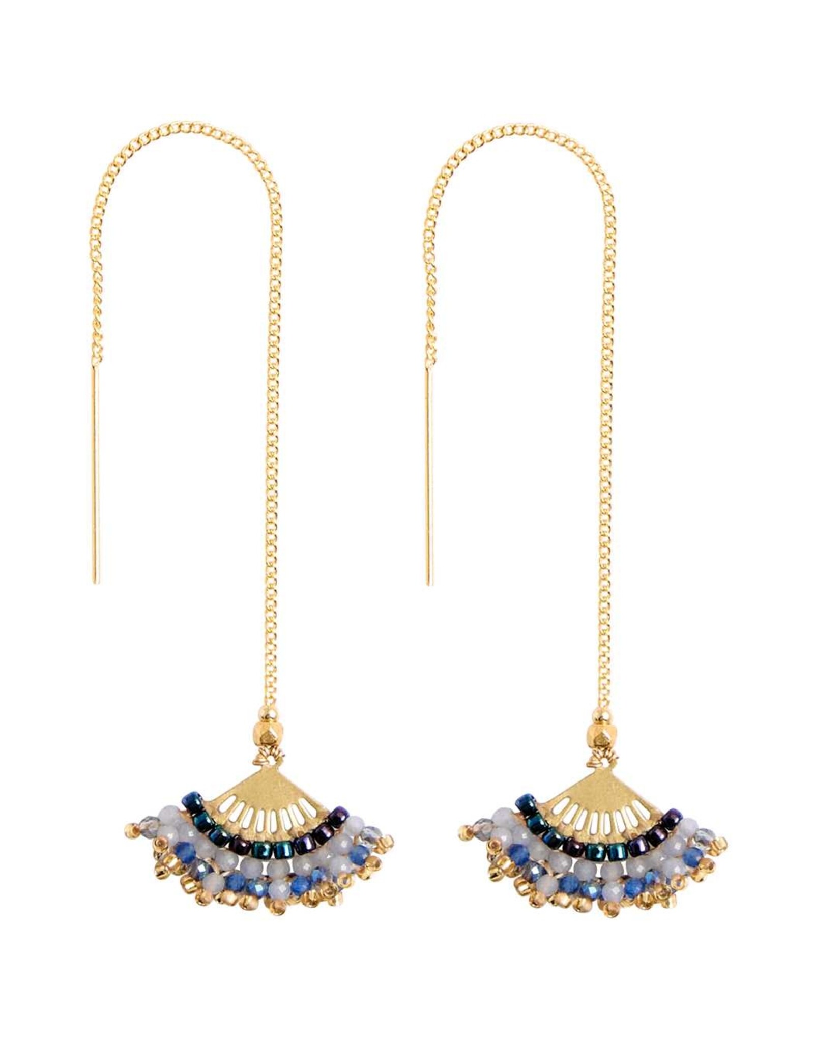 Kai Beaded Thread Earrings, Thailand