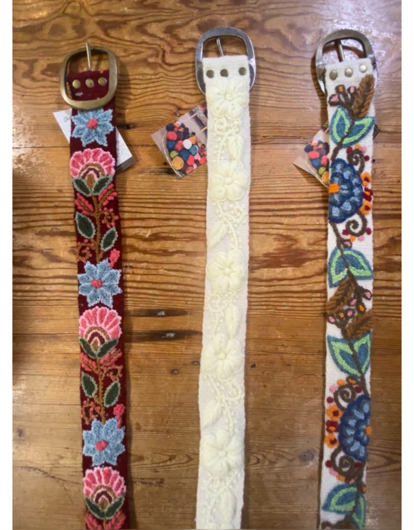 Trade roots Embroidered Belts Wide, Peru