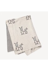 Bunny - Organic Cotton Jacquard Sweater Knit Baby Blanket