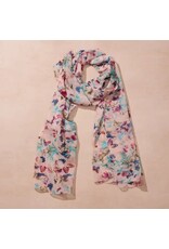 Komal Floral and Butterfly Chiffon Scarf, India