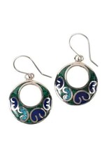 Mosaic Eclipse Earrings, Peru