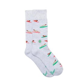 Trade roots Socks That Save Dogs (Surfing Pups) MEDIUM