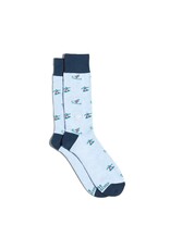 Socks That Support Youth Sports (Blue Skiers & Snowboarders) MEDIUM