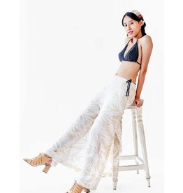 Wide Pants Rayon | Palm Natural
