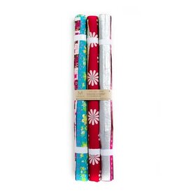 Trade roots Recycled Paper Gift Wrap, India, 22" L, 30" W, 1 rolls of 5 pieces