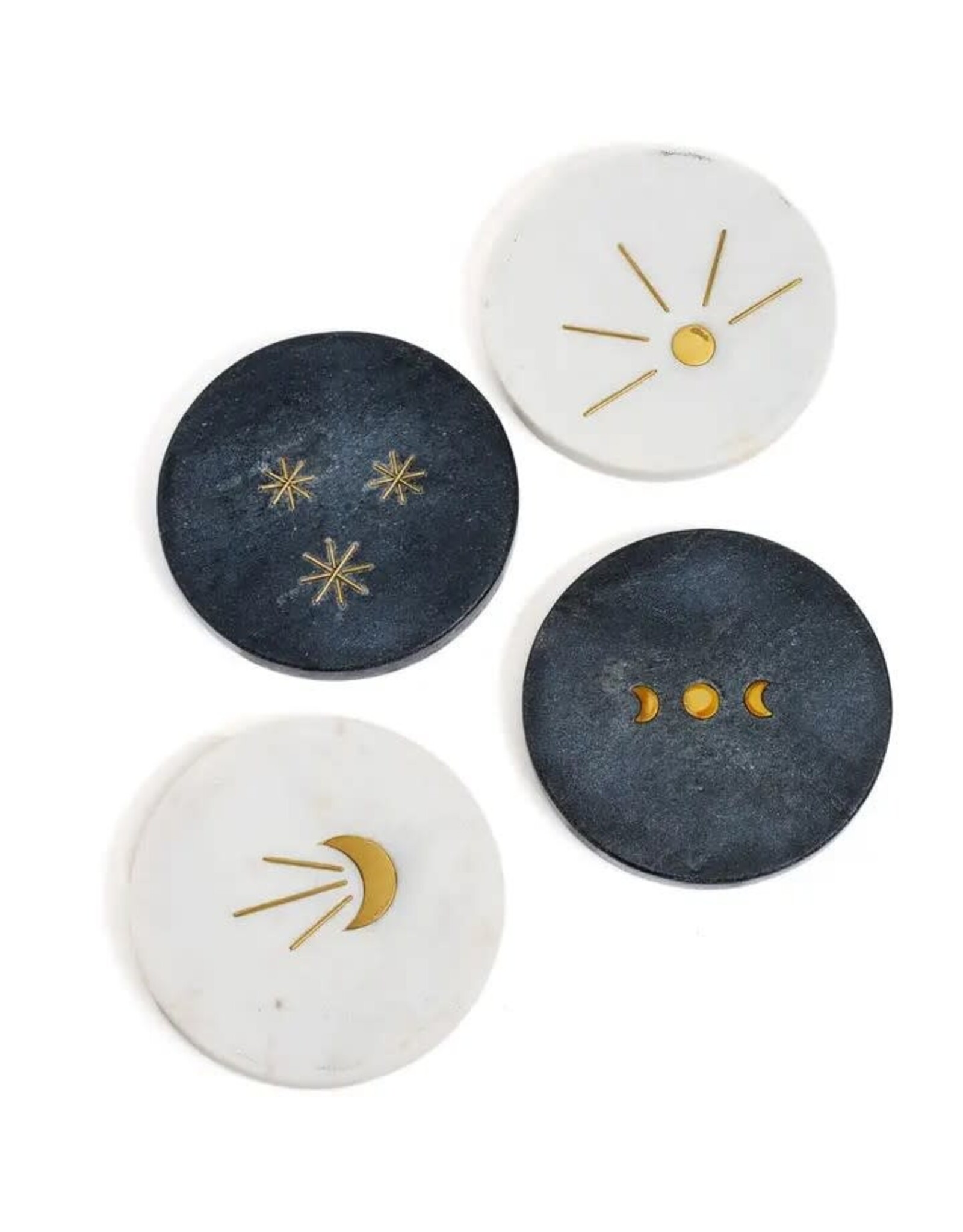 Indukala Moon Phase Marble Coasters, India